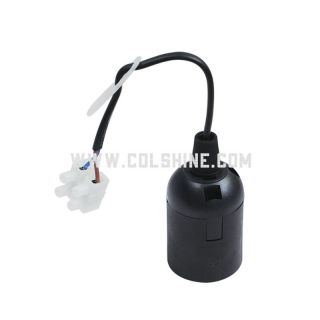 E27 plastic lamp holder with cable and terminals