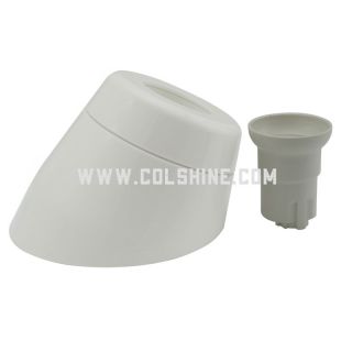 E27 REAR WIRED ANGLED PLASTIC WALL LIGHTS