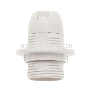 E14 plastic lamp holder with a ring